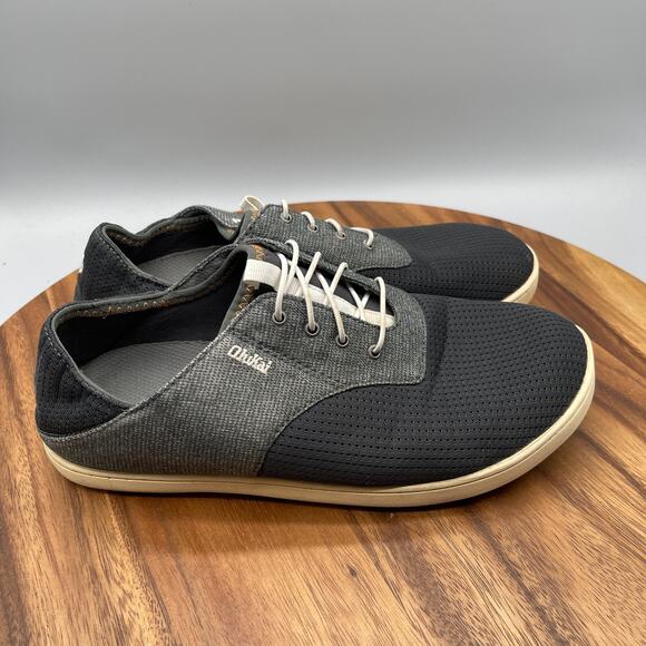 Olukai Nohea Moku Shoes Mens Size 8.5 Gray Casual Comfort Walking Sneakers - Picture 1 of 8
